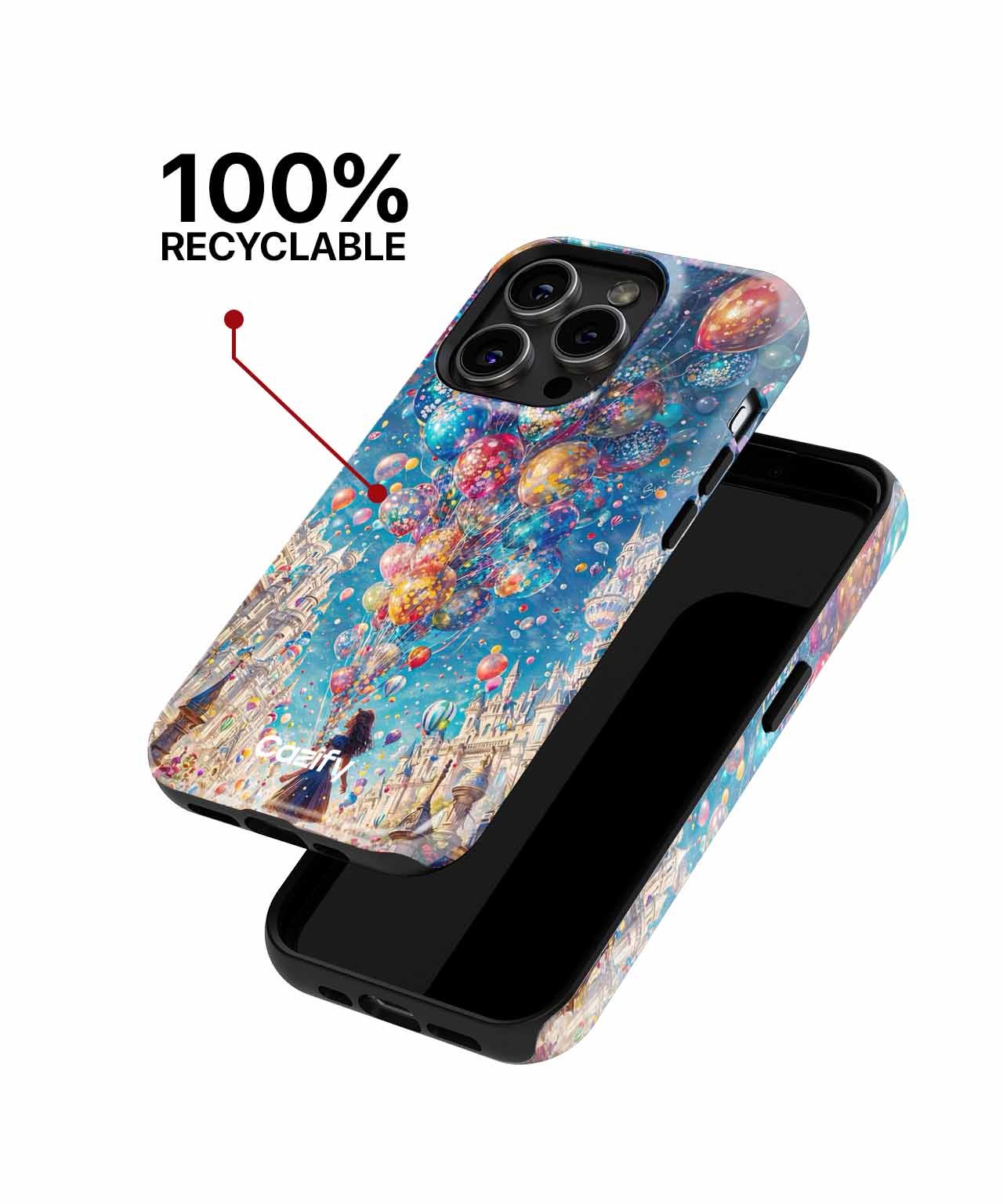 Joyful Balloon Wonderland with Whimsical Castles iPhone case Case Cazify - Delivery Canada