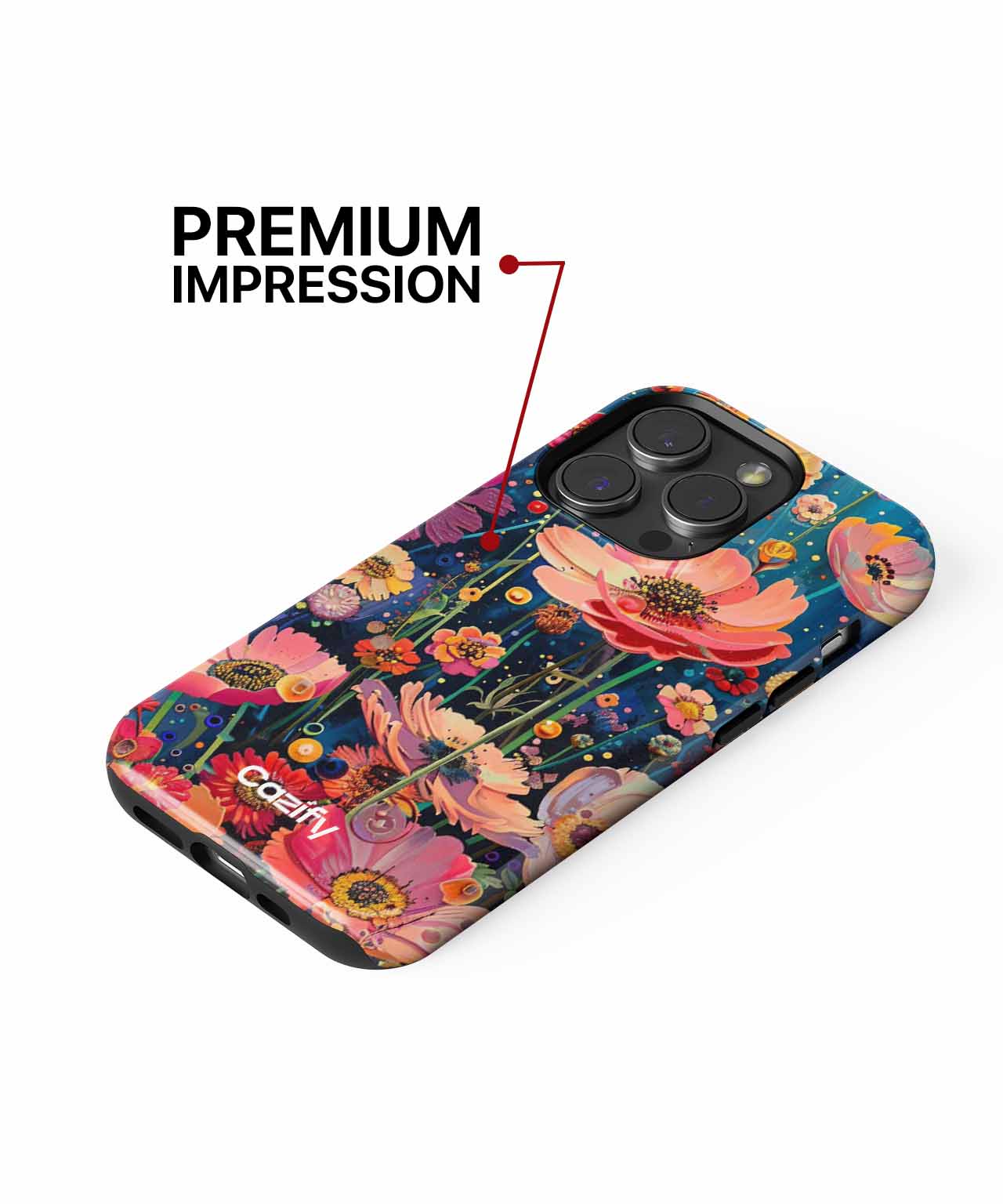 Joyful Blooming Garden of Wonders iPhone case Case Cazify - Delivery Canada