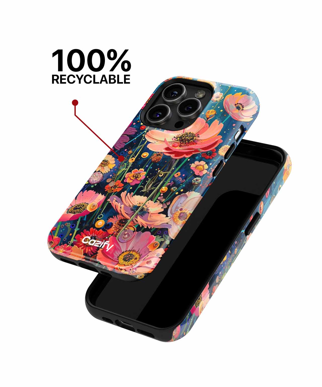Joyful Blooming Garden of Wonders iPhone case Case Cazify - Delivery Canada
