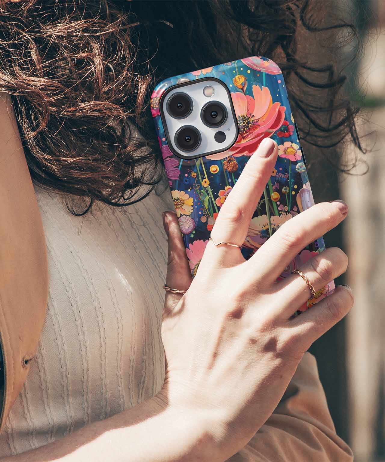 Joyful Blooming Garden of Wonders iPhone case Case Cazify - Delivery Canada