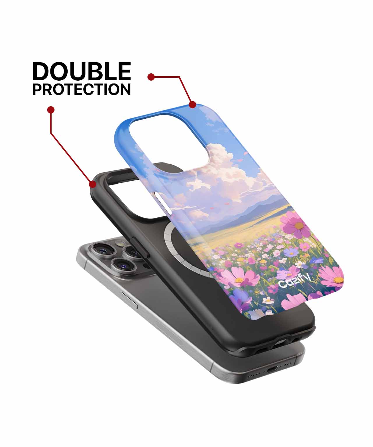 Joyful Blooming Meadow of Dreams iPhone case Case Cazify - Delivery Canada