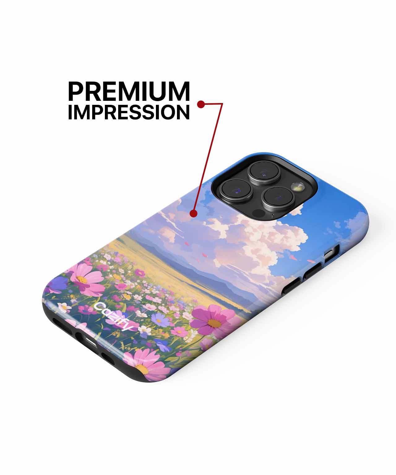Joyful Blooming Meadow of Dreams iPhone case Case Cazify - Delivery Canada