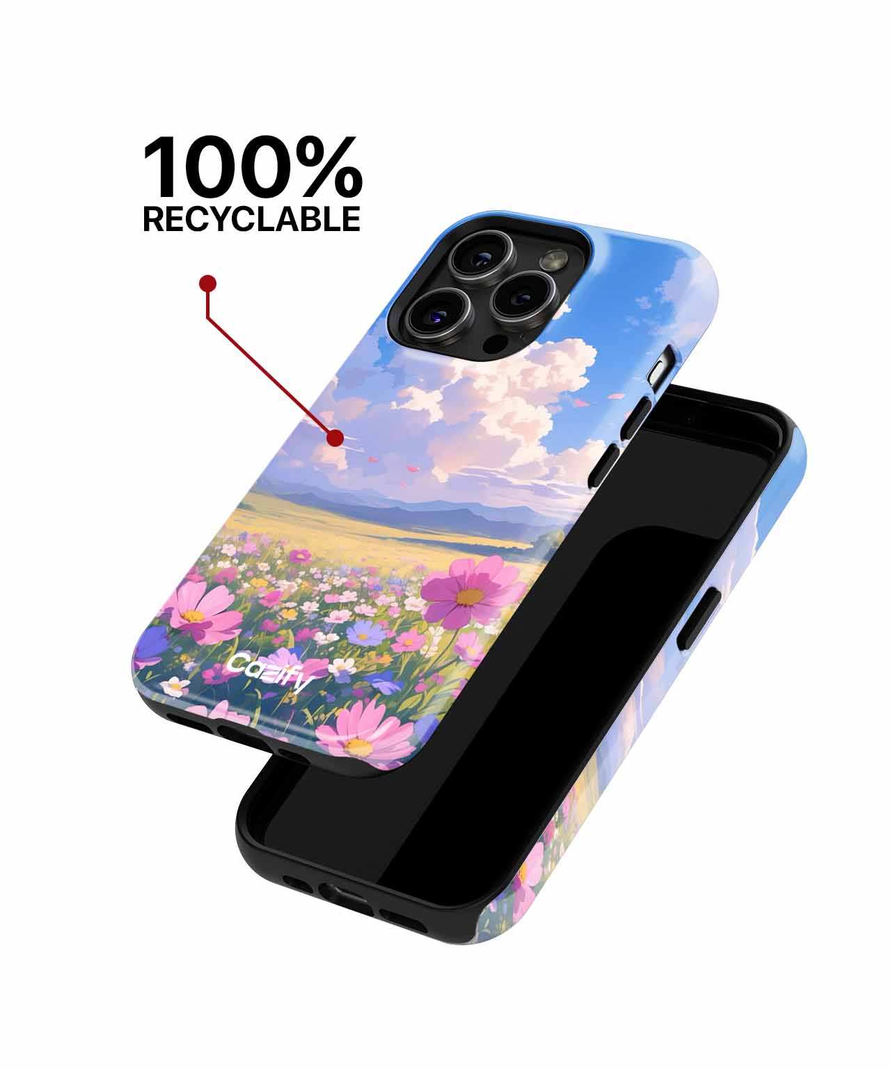 Joyful Blooming Meadow of Dreams iPhone case Case Cazify - Delivery Canada