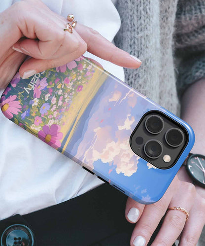 Joyful Blooming Meadow of Dreams iPhone case Case Cazify - Delivery Canada
