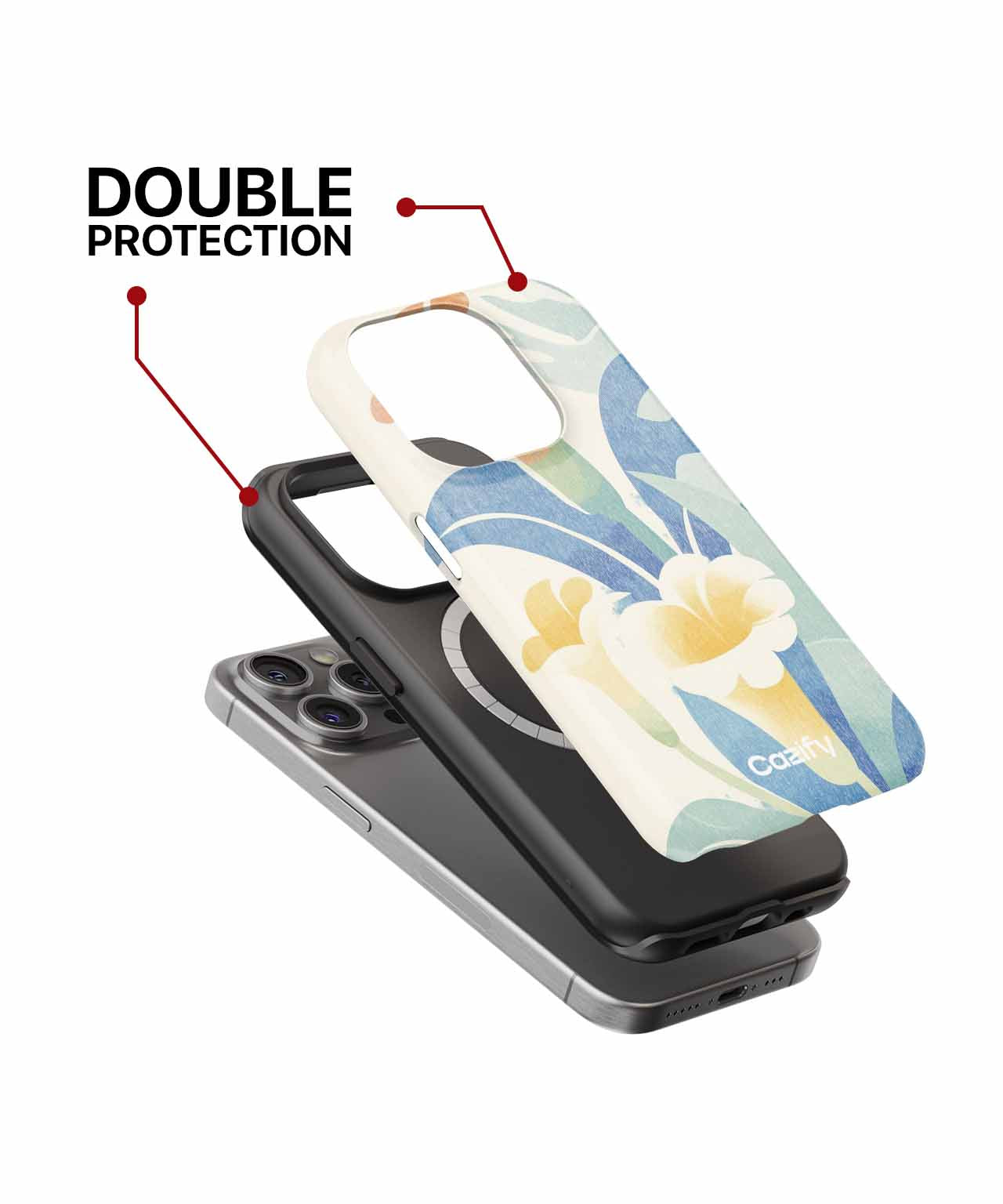 Joyful Blossoms in Soft Colors iPhone case Case Cazify - Delivery Canada