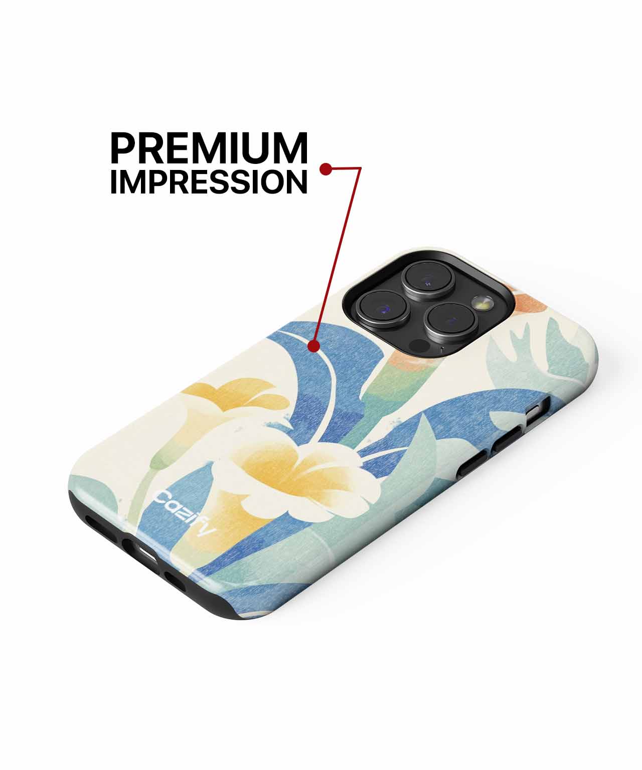 Joyful Blossoms in Soft Colors iPhone case Case Cazify - Delivery Canada