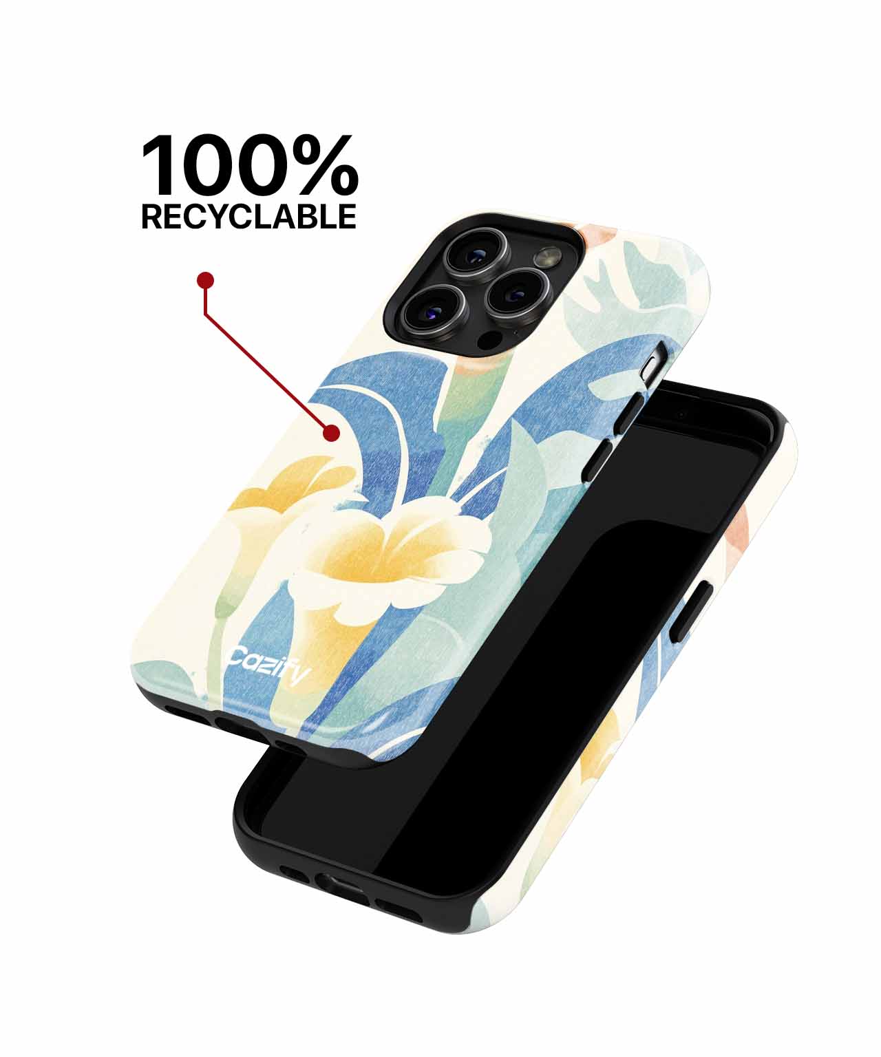 Joyful Blossoms in Soft Colors iPhone case Case Cazify - Delivery Canada
