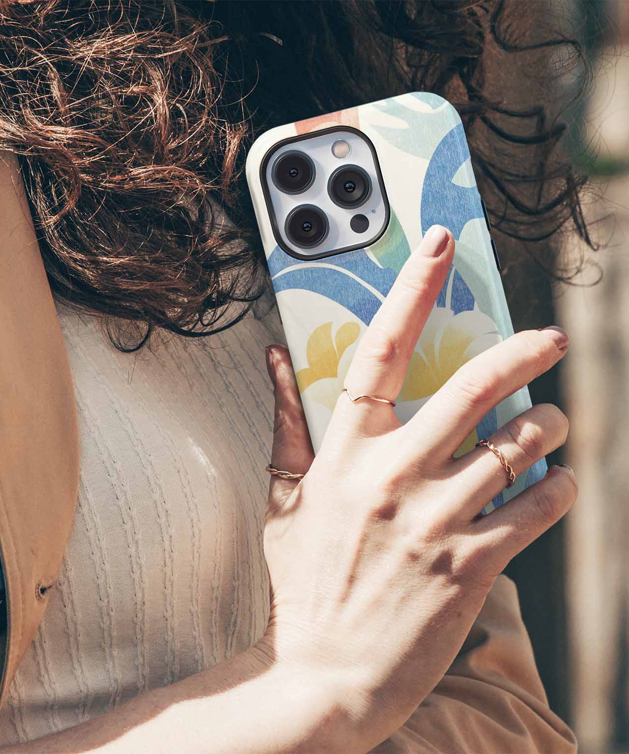 Joyful Blossoms in Soft Colors iPhone case Case Cazify - Delivery Canada