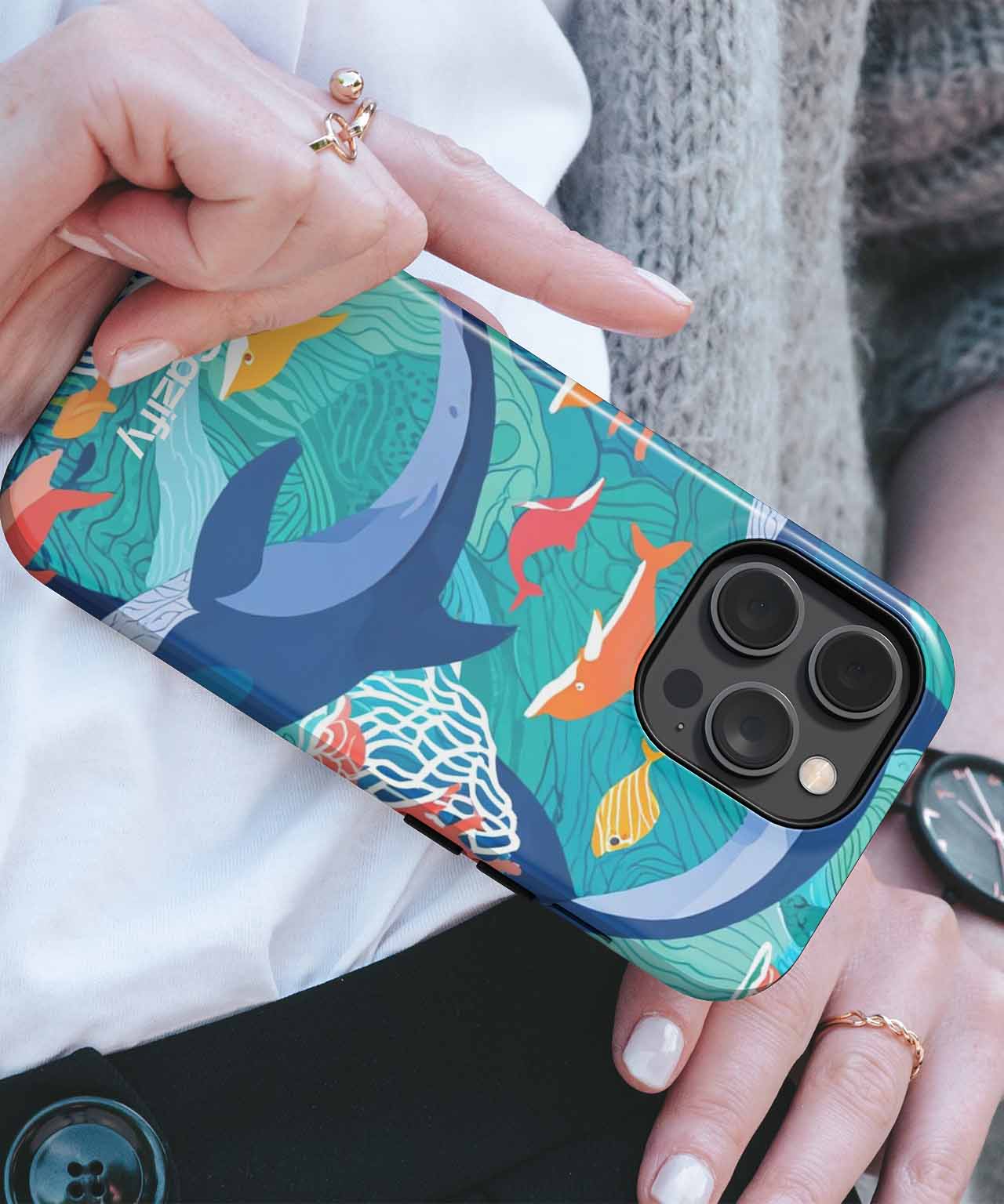 Joyful Ocean Dance Party iPhone case Case Cazify - Delivery Canada