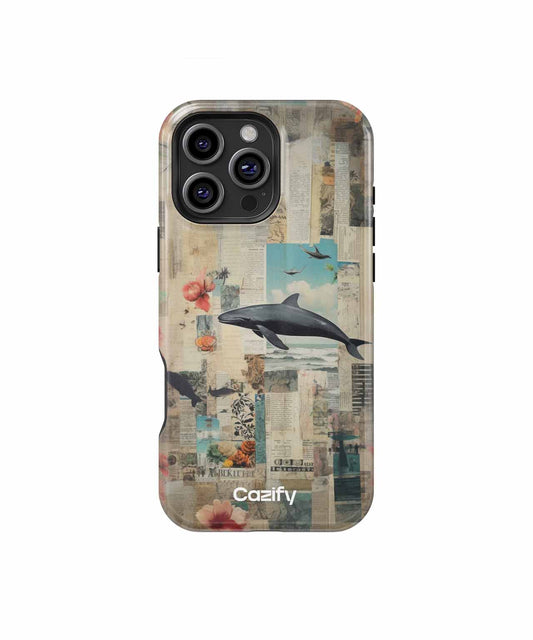 Joyful Ocean Dance with Floral Delight iPhone case Case Cazify - Delivery Canada