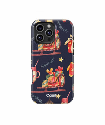 Joyful Sleigh Ride with Gifts Galore iPhone case Case Cazify - Delivery Canada