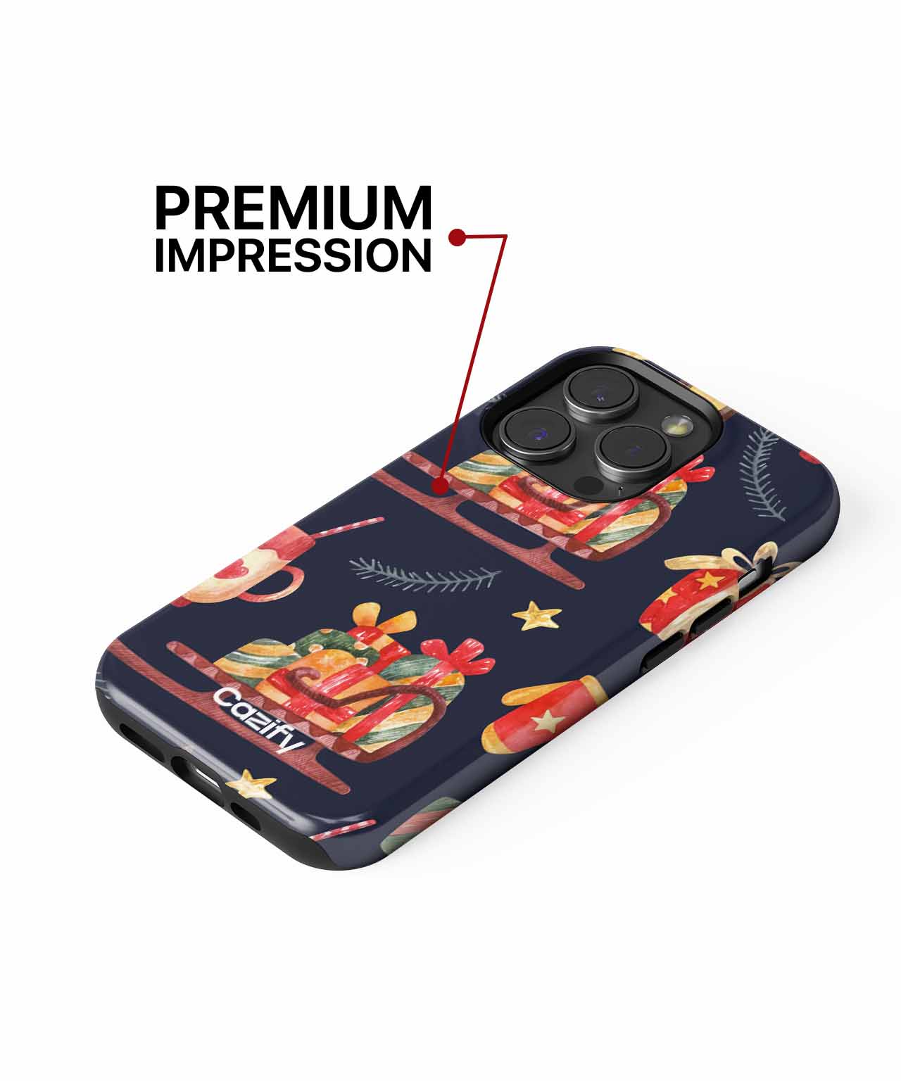 Joyful Sleigh Ride with Gifts Galore iPhone case Case Cazify - Delivery Canada