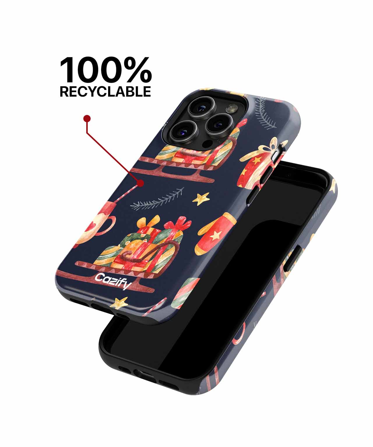 Joyful Sleigh Ride with Gifts Galore iPhone case Case Cazify - Delivery Canada
