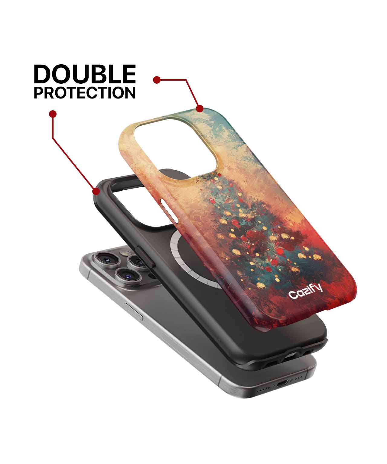 Joyful Whimsical Christmas Tree Delight iPhone case Case Cazify - Delivery Canada