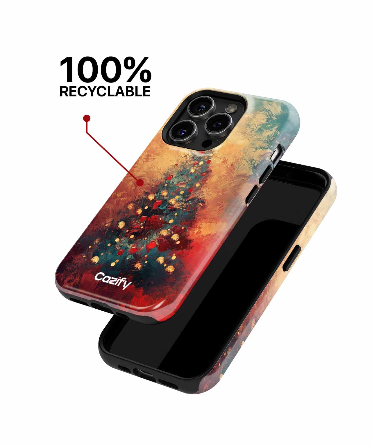 Joyful Whimsical Christmas Tree Delight iPhone case Case Cazify - Delivery Canada