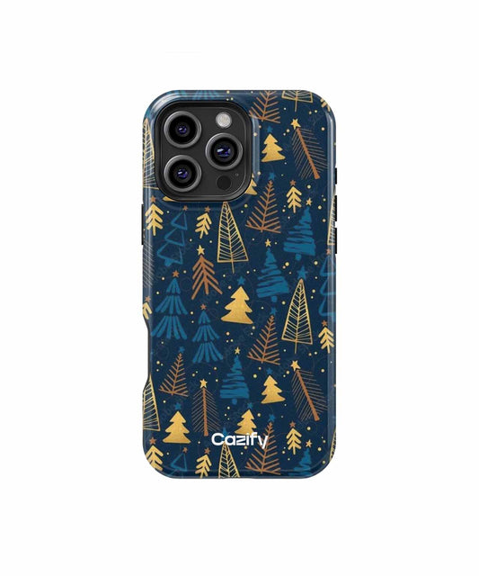 Joyful Whimsical Forest of Gold Trees iPhone case Case Cazify - Delivery Canada