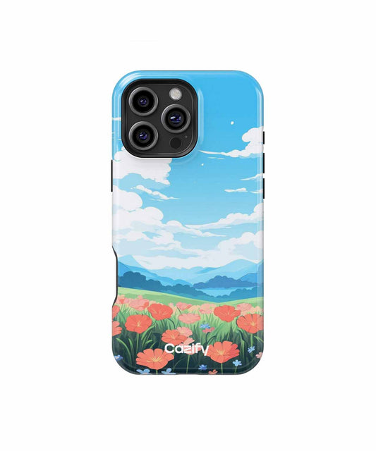 Joyful Wildflower Dreamland Illustration iPhone case Case Cazify - Delivery Canada