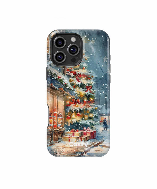 Joyful Winter Wonderland Scene iPhone case Case Cazify - Delivery Canada