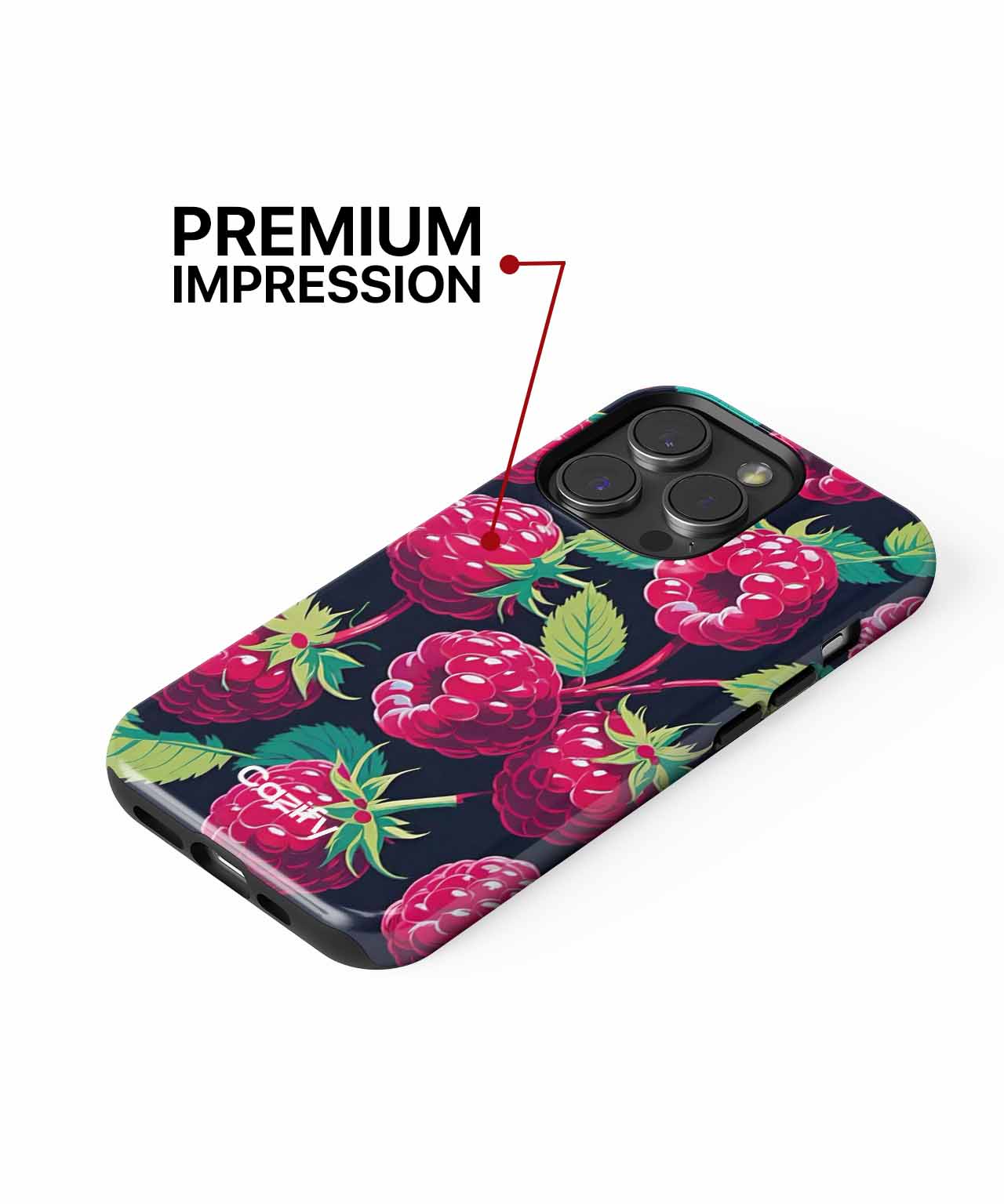 Juicy Raspberry Delightful Explosion iPhone case Case Cazify - Delivery Canada