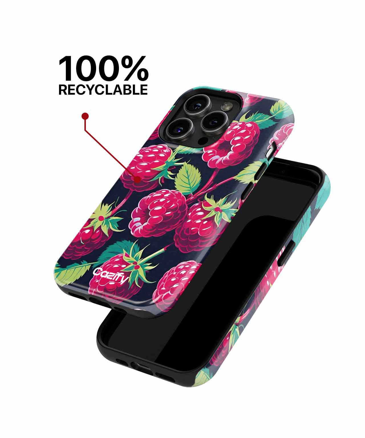 Juicy Raspberry Delightful Explosion iPhone case Case Cazify - Delivery Canada