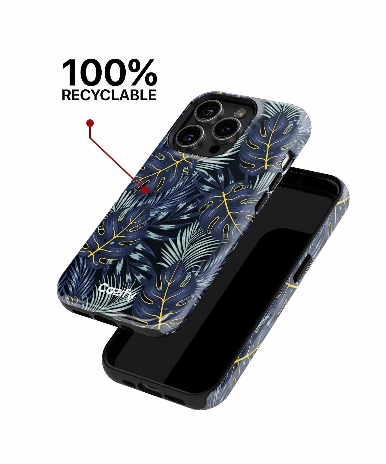 Jungle Escape with Colorful Leaves iPhone case Case Cazify - Delivery Canada