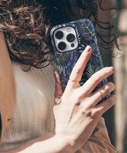 Jungle Escape with Colorful Leaves iPhone case Case Cazify - Delivery Canada