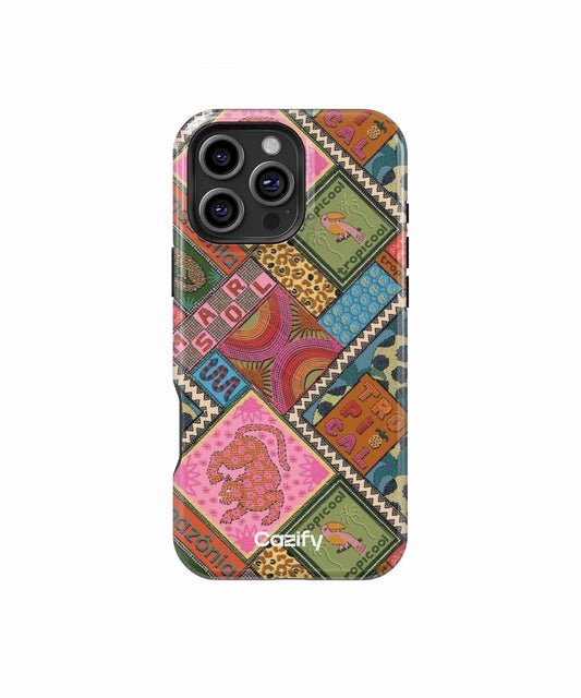 Jungle Party Vibes with Colors Galore iPhone case Case Cazify - Delivery Canada