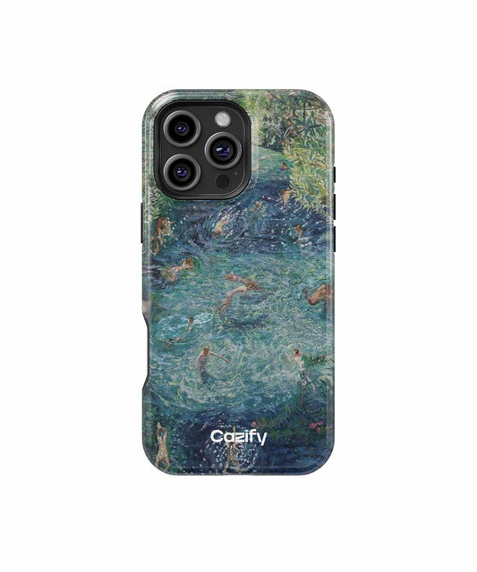 Jungle Water Party with Animals and People iPhone case Case Cazify - Delivery Canada