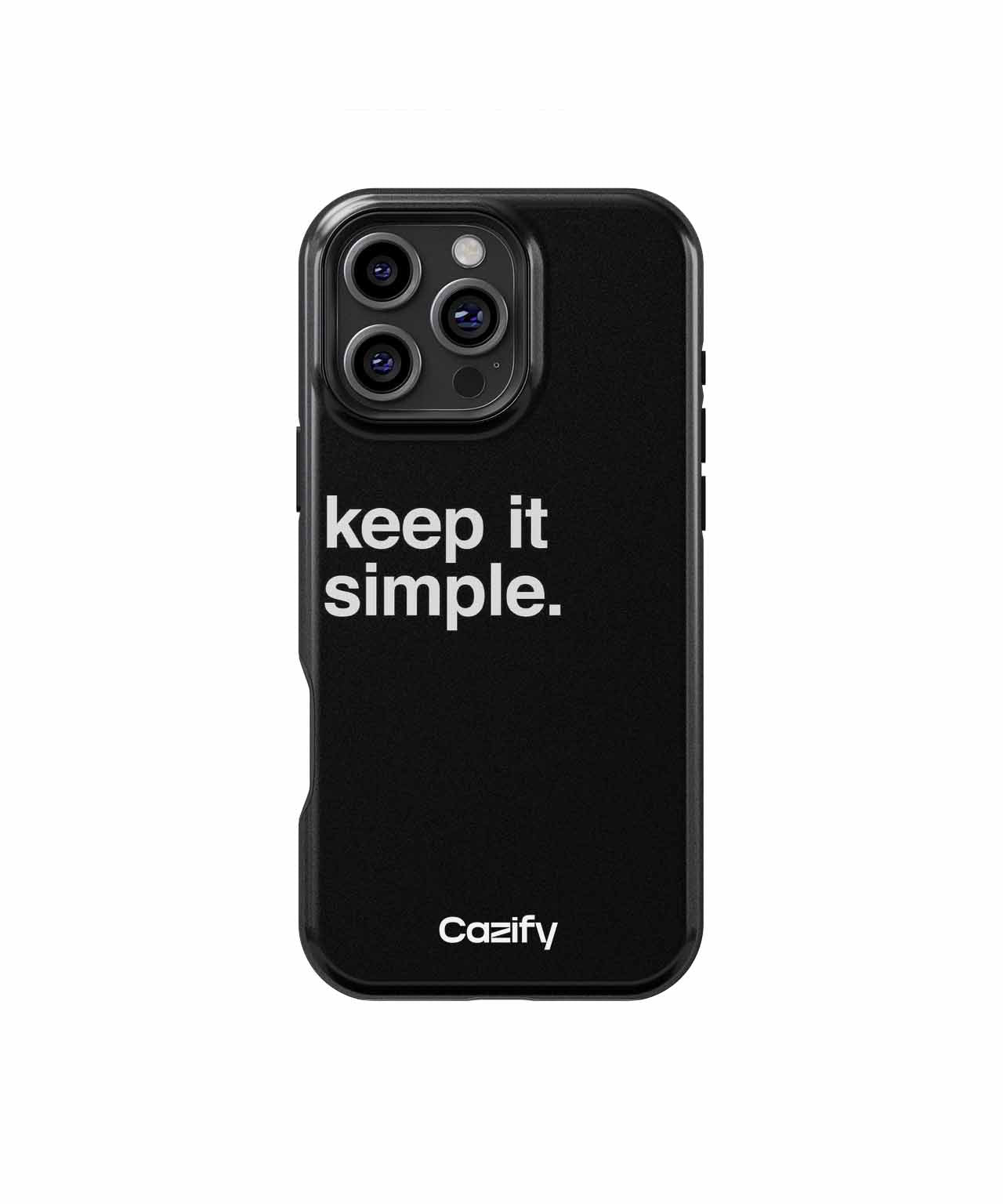 Keep It Simple and Stylish iPhone case Case Cazify - Delivery Canada