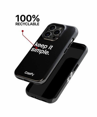 Keep It Simple and Stylish iPhone case Case Cazify - Delivery Canada
