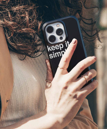 Keep It Simple and Stylish iPhone case Case Cazify - Delivery Canada