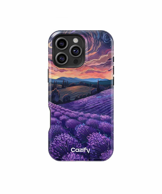 Lavender Dreamy Night Sky Blossoms iPhone case Case Cazify - Delivery Canada