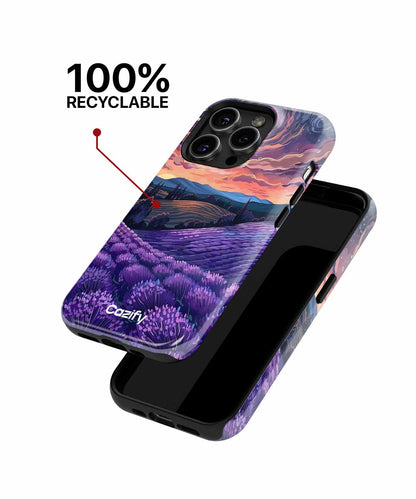 Lavender Dreamy Night Sky Blossoms iPhone case Case Cazify - Delivery Canada