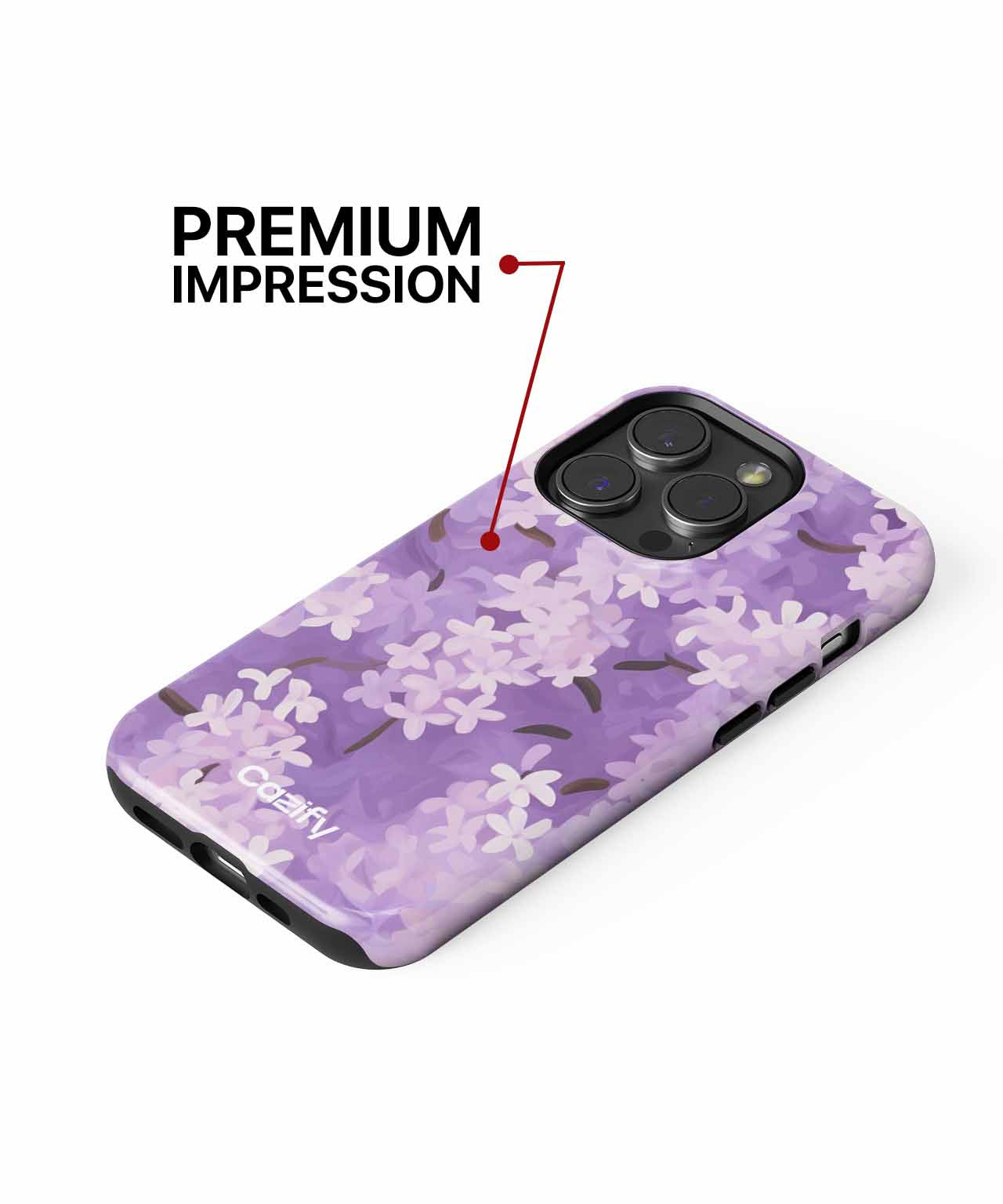 Lilac Dreamy Floral Adventure iPhone case Case Cazify - Delivery Canada