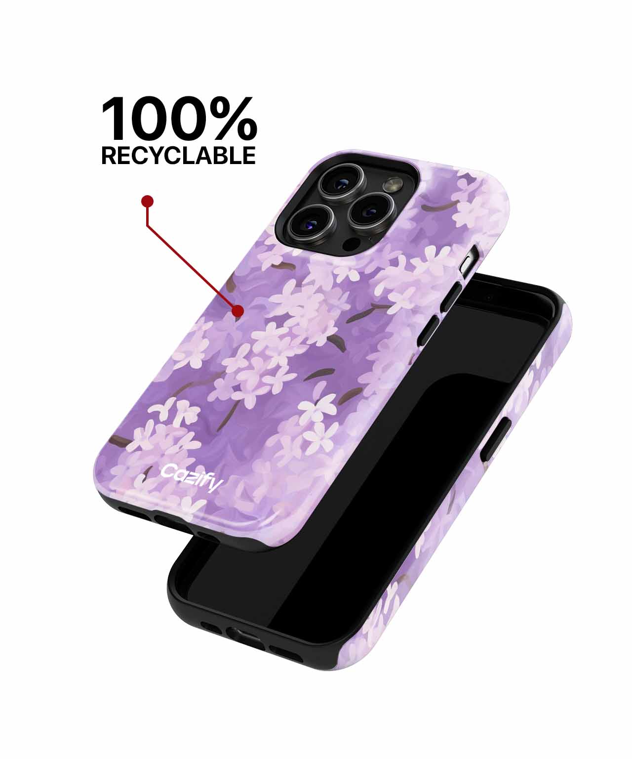 Lilac Dreamy Floral Adventure iPhone case Case Cazify - Delivery Canada