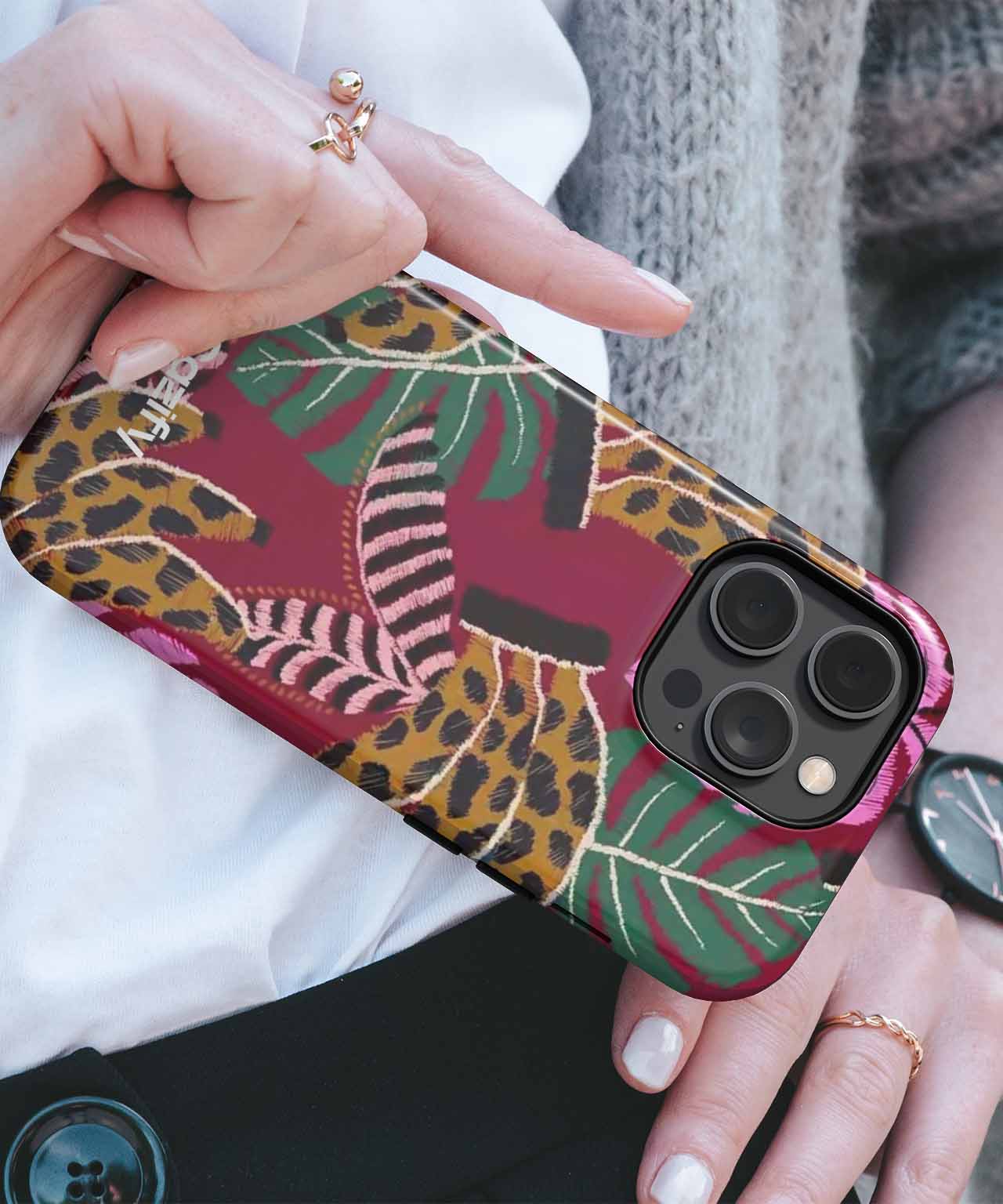 Lively Jungle Party Vibes iPhone case Case Cazify - Delivery Canada