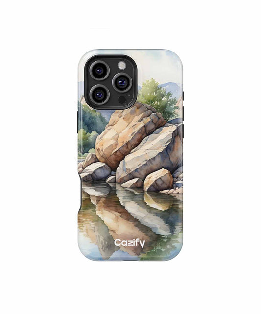 Lively Rocky Reflections by the Lake iPhone case Case Cazify - Delivery Canada