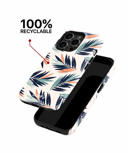 Lively Tropical Leafy Vibes iPhone case Case Cazify - Delivery Canada