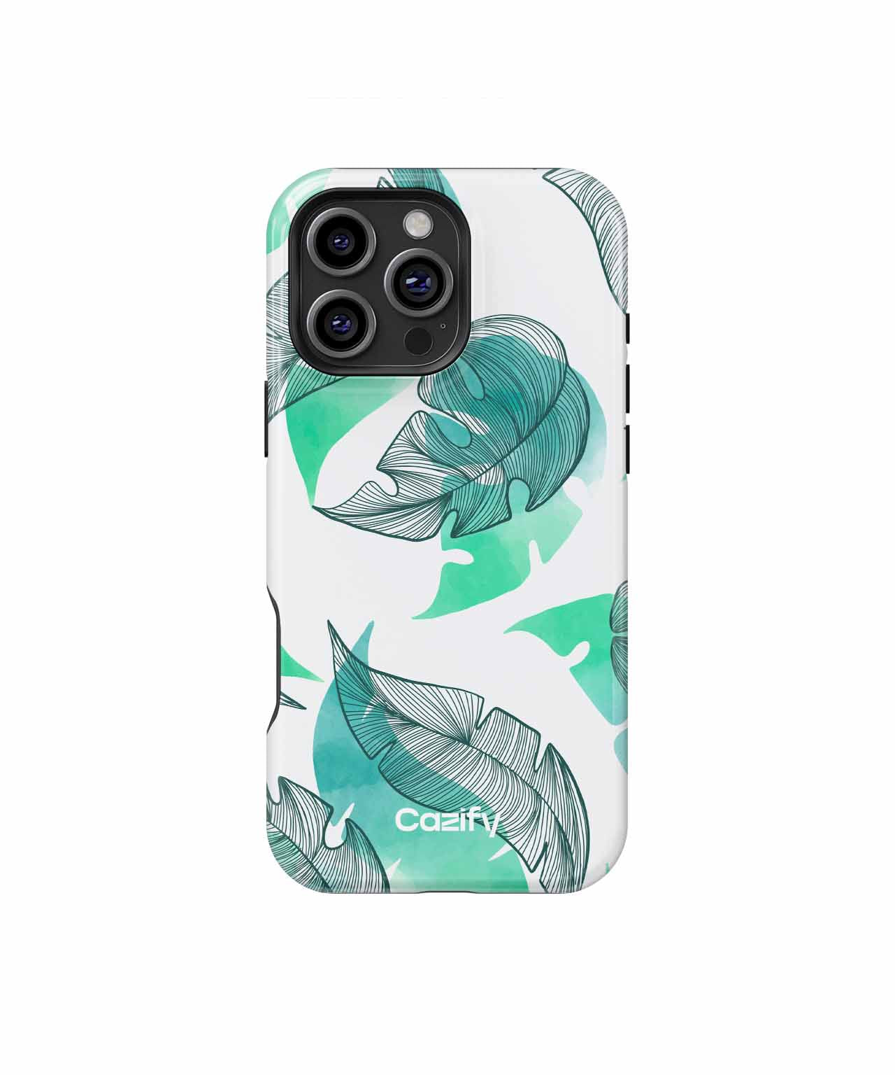 Lively Tropical Leaves Dancing in Green iPhone case Case Cazify - Delivery Canada
