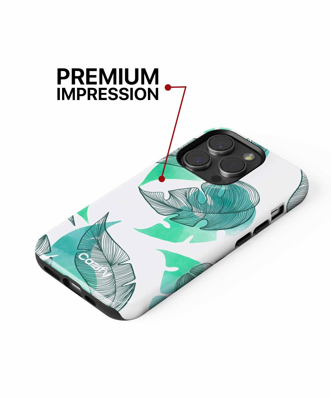 Lively Tropical Leaves Dancing in Green iPhone case Case Cazify - Delivery Canada