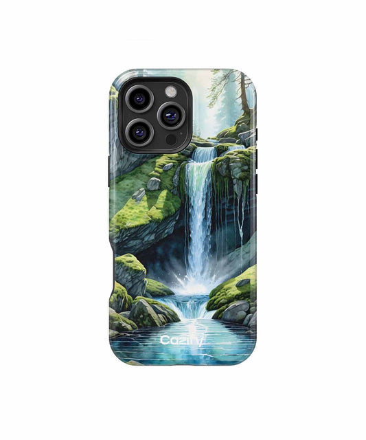 Lively Waterfall Serenade in Nature iPhone case Case Cazify - Delivery Canada