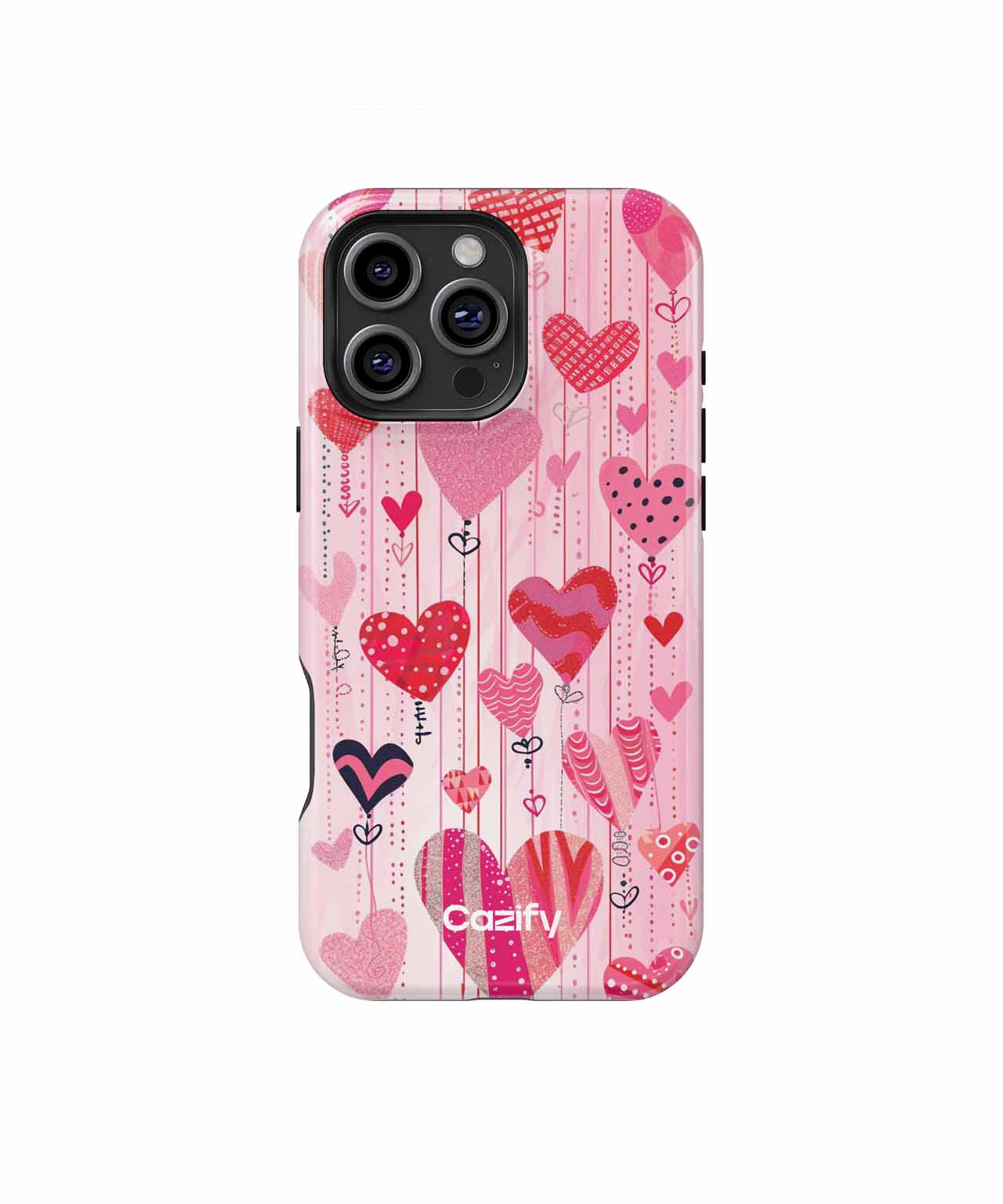 Lovable Hearts Hanging from the Ceiling iPhone case Case Cazify - Delivery Canada