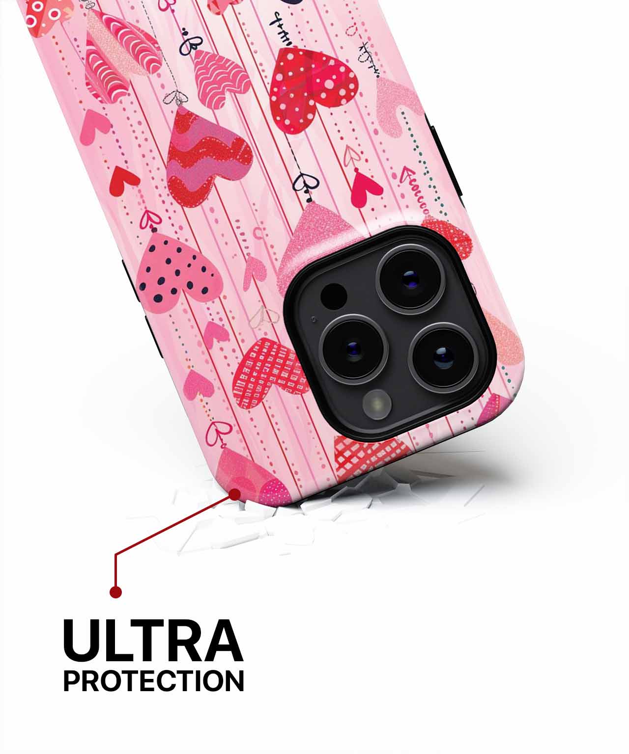 Lovable Hearts Hanging from the Ceiling iPhone case Case Cazify - Delivery Canada