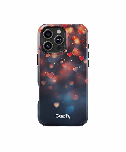 Love is in the Air with Shimmering Hearts iPhone case Case Cazify - Delivery Canada