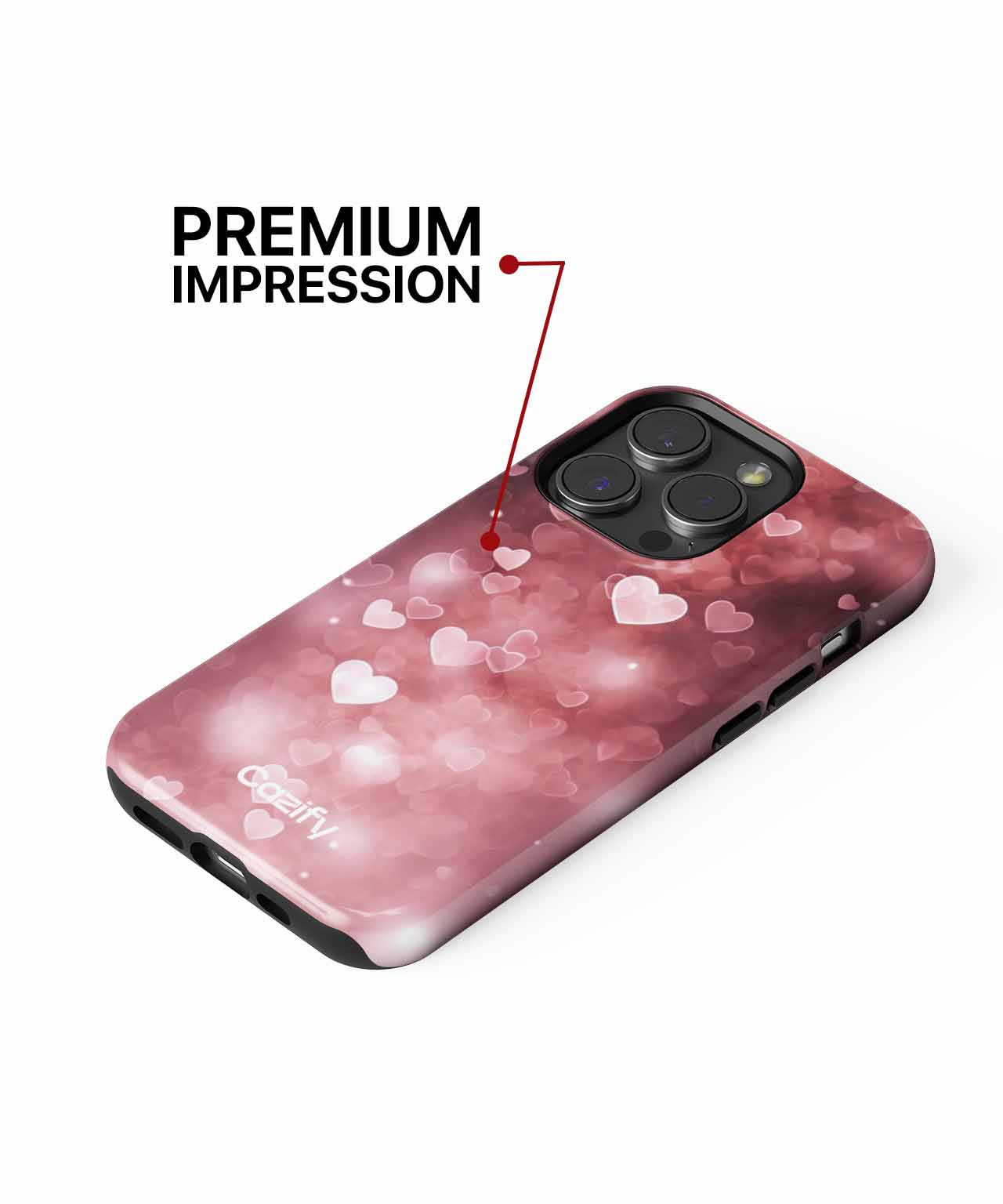 Loving Hearts Floating in Bokeh Bliss iPhone case Case Cazify - Delivery Canada