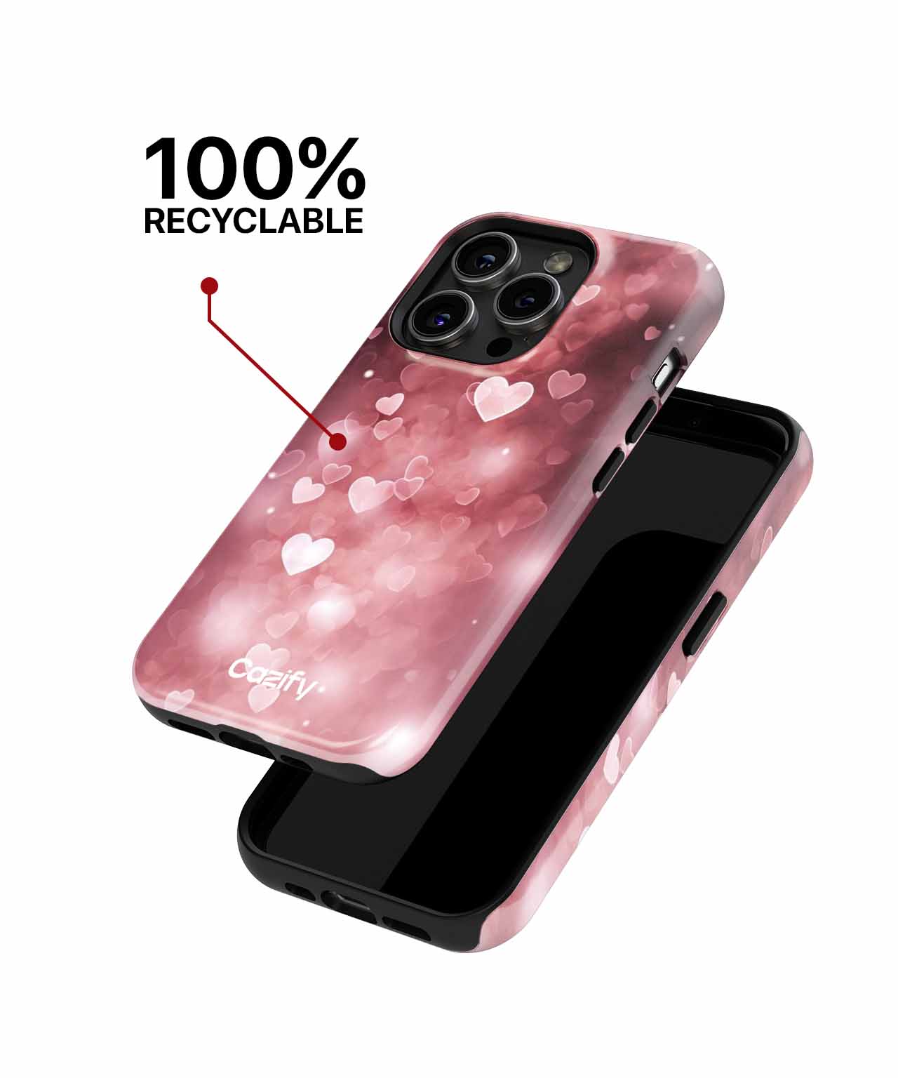 Loving Hearts Floating in Bokeh Bliss iPhone case Case Cazify - Delivery Canada