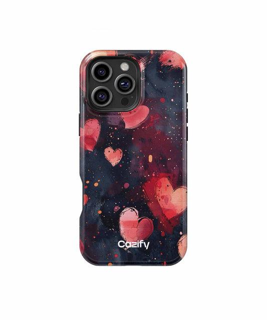 Loving Hearts Floating in the Night iPhone case Case Cazify - Delivery Canada