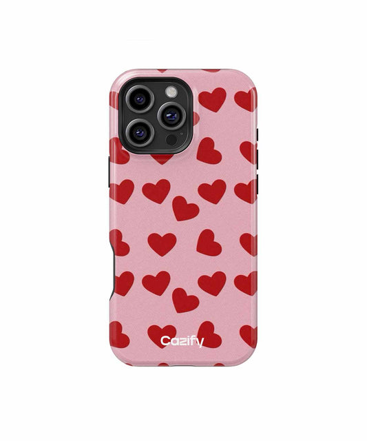 Loving Hearts on Pink Playground iPhone case Case Cazify - Delivery Canada