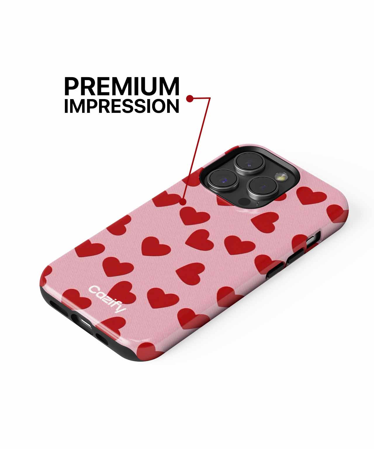 Loving Hearts on Pink Playground iPhone case Case Cazify - Delivery Canada