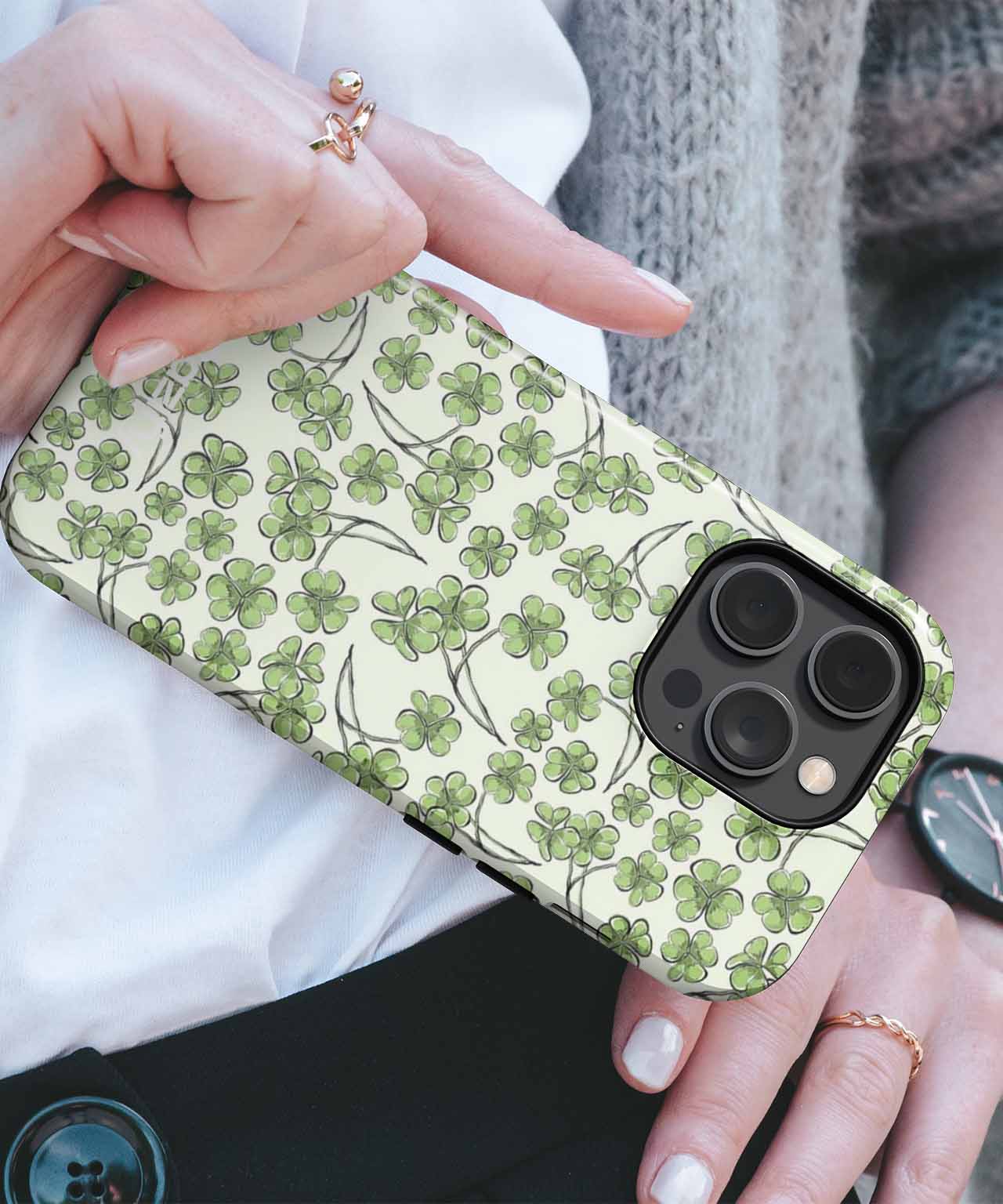 Lucky Clover Dance Party iPhone case Case Cazify - Delivery Canada